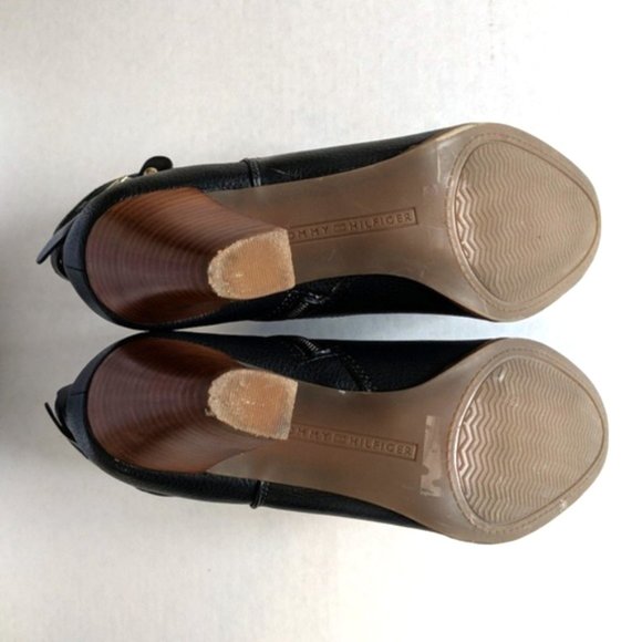Tommy Hilfiger Black & Brown Ankle Boots - Size 7 - Picture 5 of 6